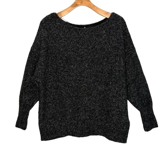 Free People Moira slouchy sweater size small black/gray - Picture 6 of 8